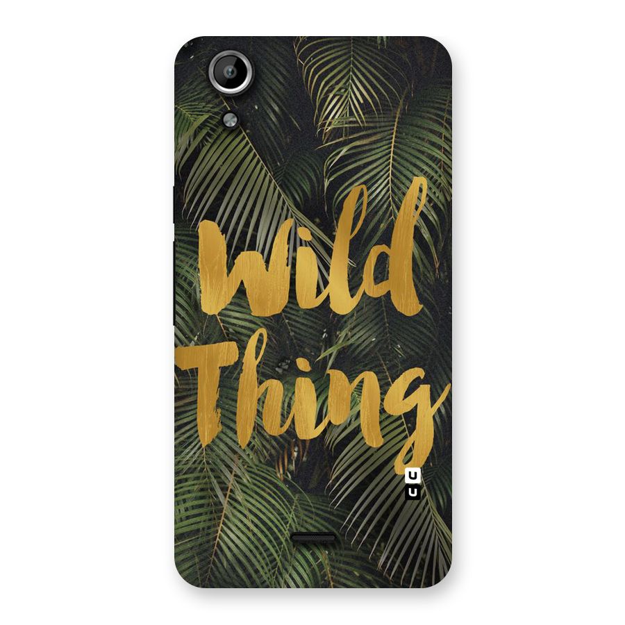 Wild Leaf Thing Back Case for Micromax Canvas Selfie Lens Q345