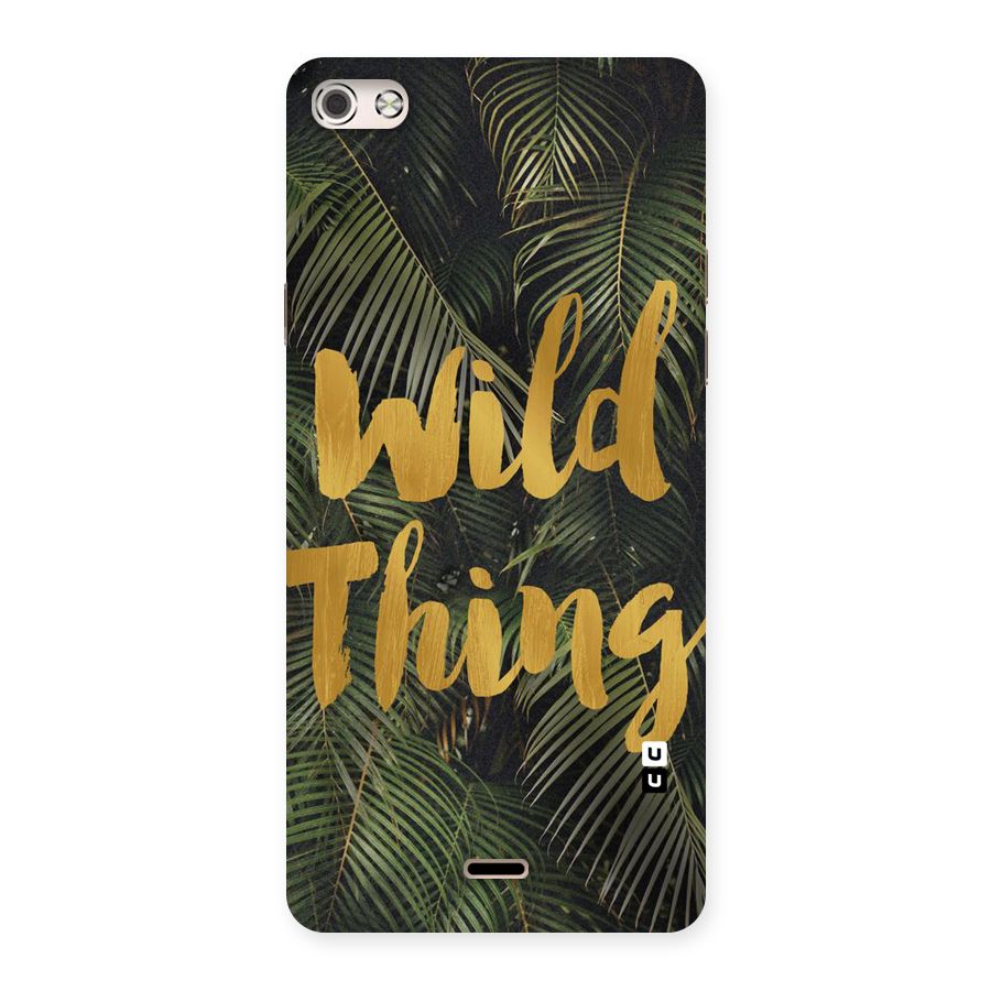 Wild Leaf Thing Back Case for Micromax Canvas Silver 5