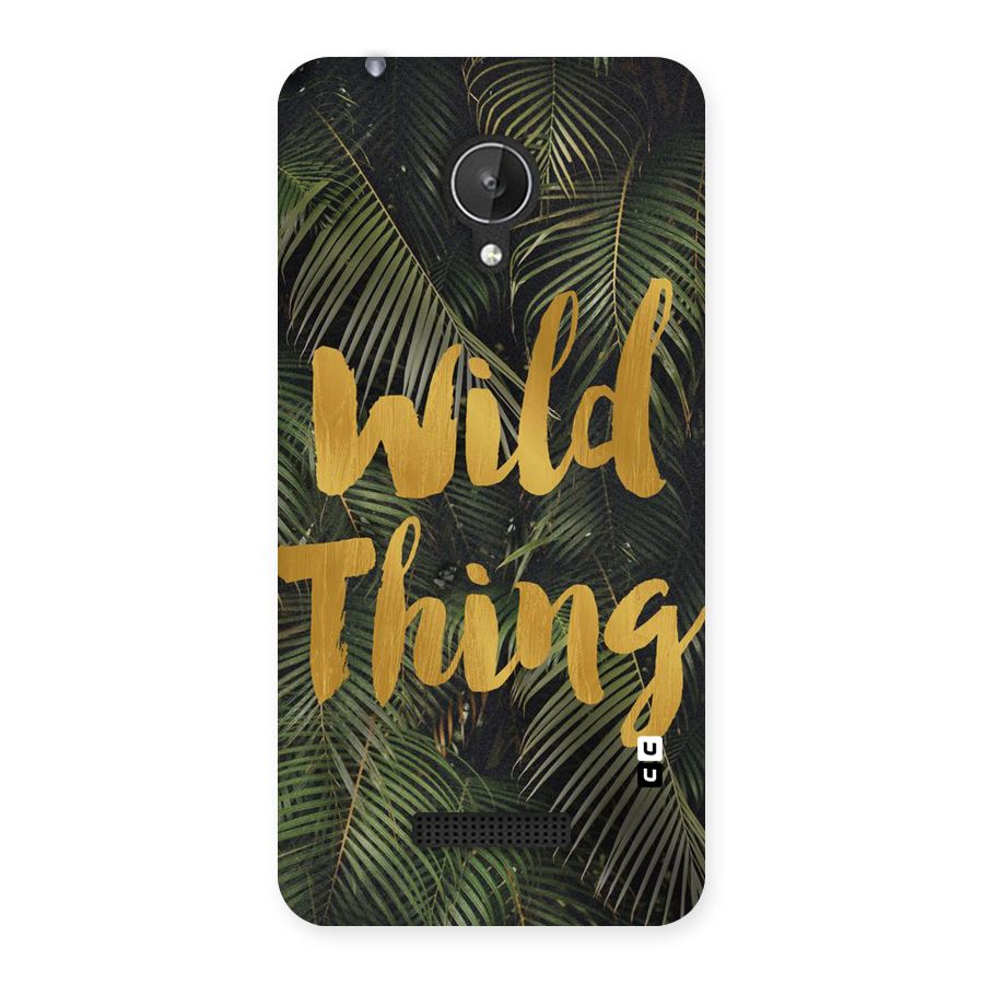 Wild Leaf Thing Back Case for Micromax Canvas Spark Q380