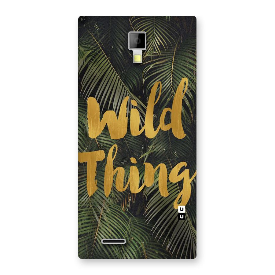 Wild Leaf Thing Back Case for Micromax Canvas Xpress A99