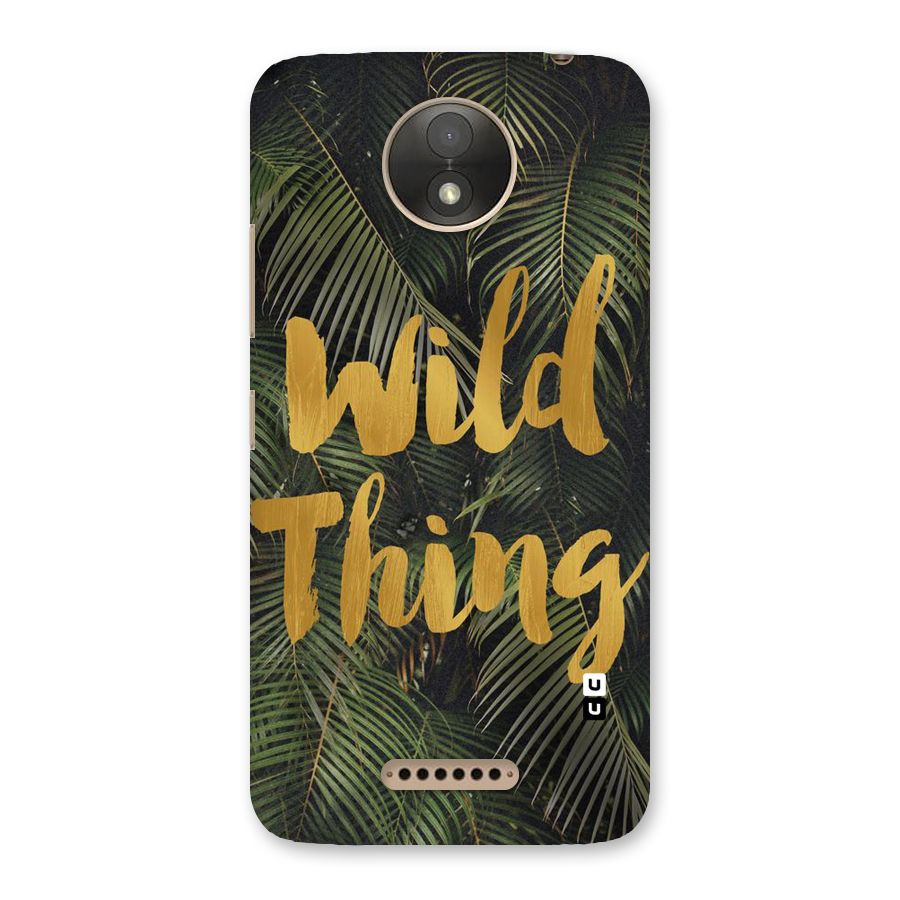 Wild Leaf Thing Back Case for Moto C Plus