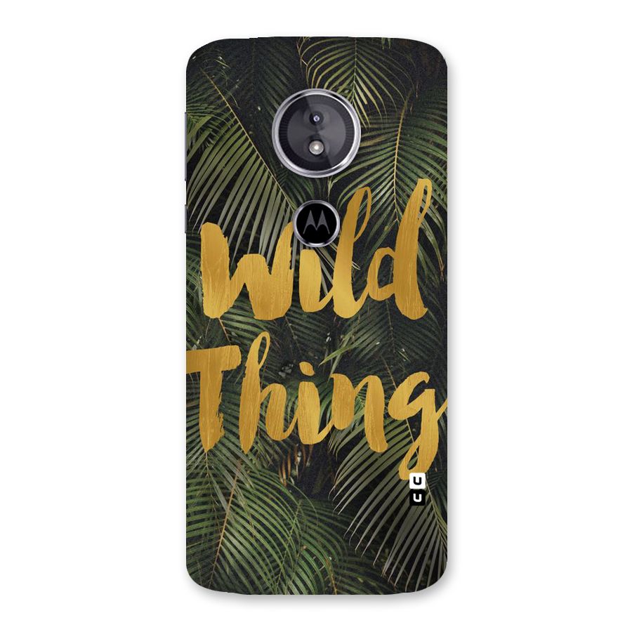 Wild Leaf Thing Back Case for Moto E5