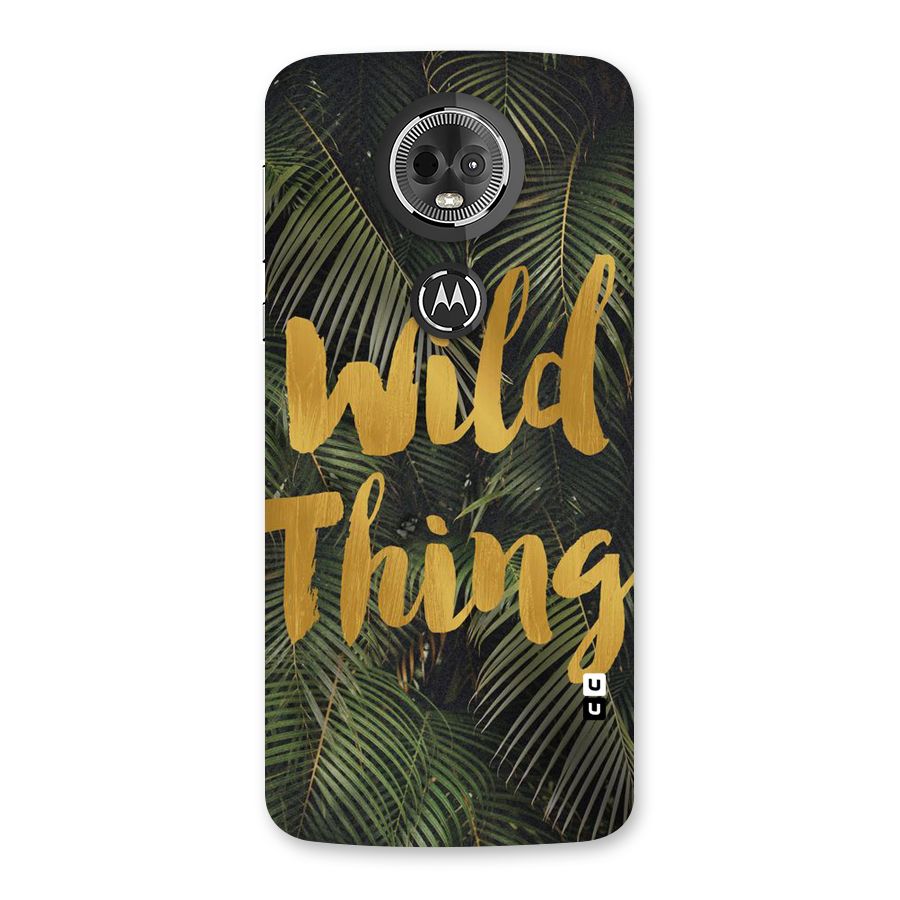 Wild Leaf Thing Back Case for Moto E5 Plus