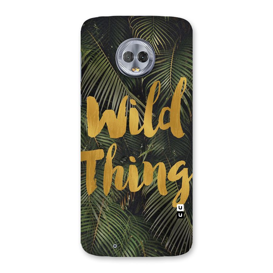 Wild Leaf Thing Back Case for Moto G6