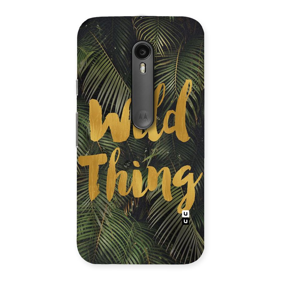 Wild Leaf Thing Back Case for Moto G Turbo