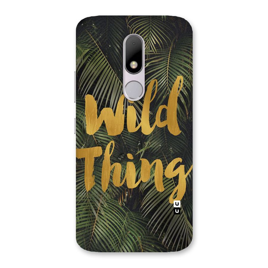 Wild Leaf Thing Back Case for Moto M