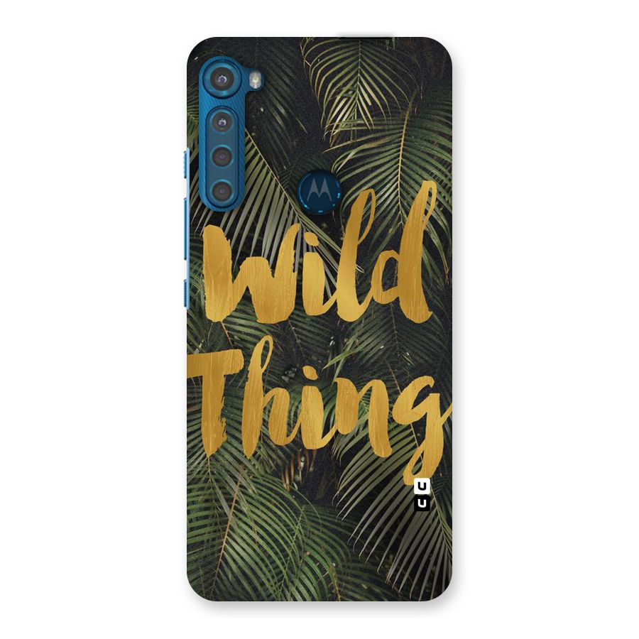 Wild Leaf Thing Back Case for Motorola One Fusion Plus