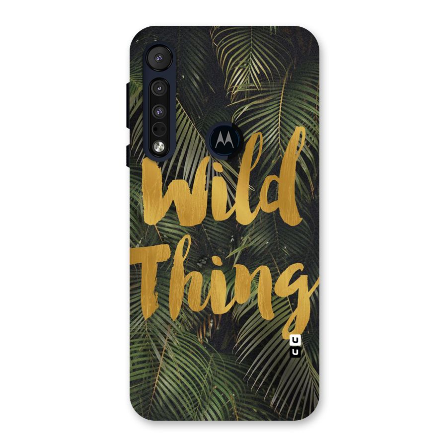 Wild Leaf Thing Back Case for Motorola One Macro