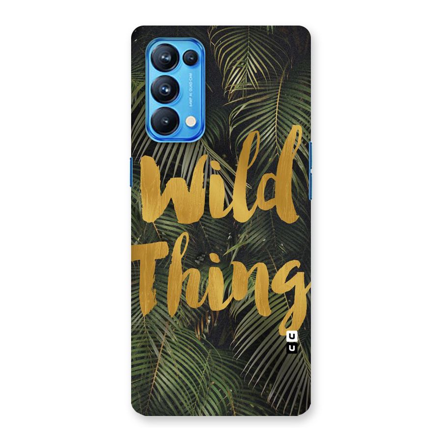 Wild Leaf Thing Back Case for Oppo Reno5 Pro 5G