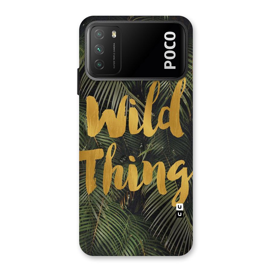 Wild Leaf Thing Back Case for Poco M3