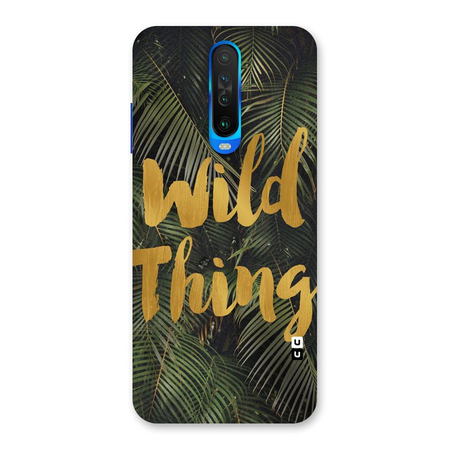Wild Leaf Thing Back Case for Poco X2