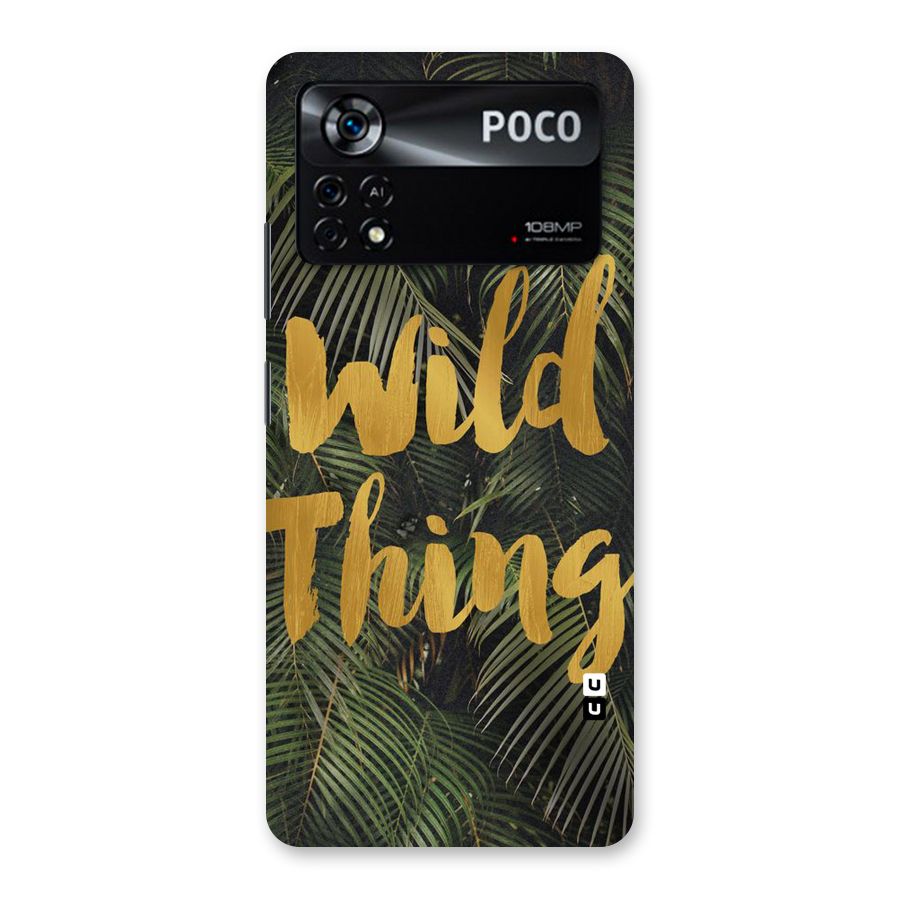 Wild Leaf Thing Back Case for Poco X4 Pro 5G