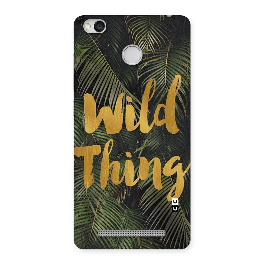 Wild Leaf Thing Back Case for Redmi 3S Prime