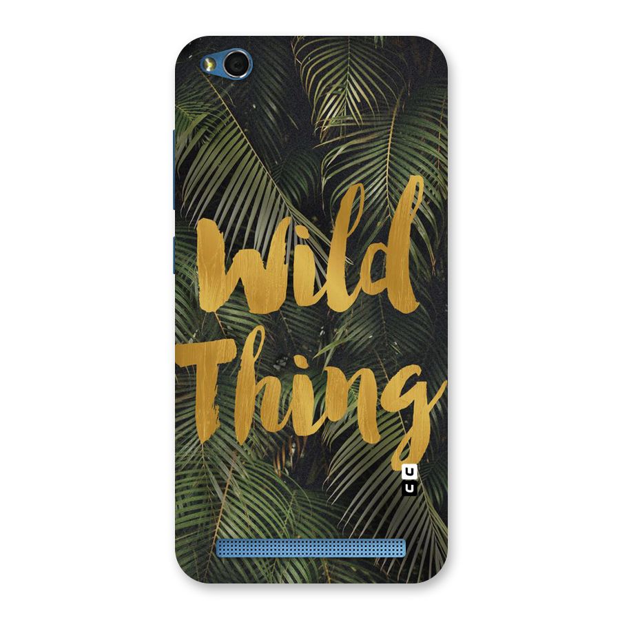 Wild Leaf Thing Back Case for Redmi 5A