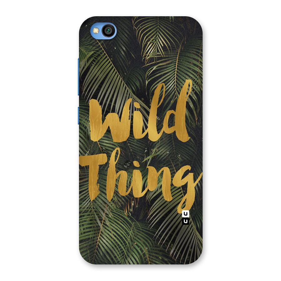 Wild Leaf Thing Back Case for Redmi Go