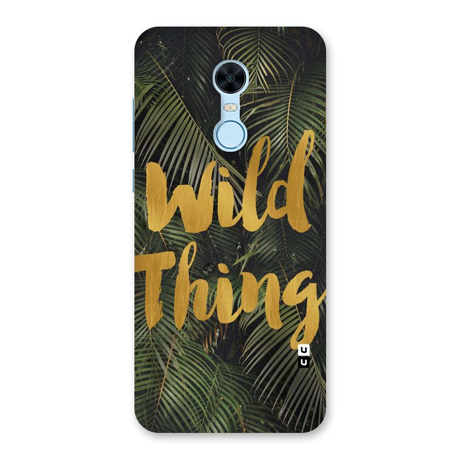 Wild Leaf Thing Back Case for Redmi Note 5