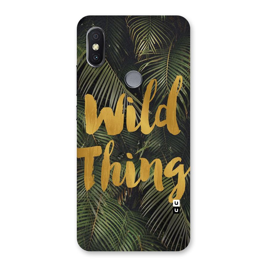Wild Leaf Thing Back Case for Redmi Y2