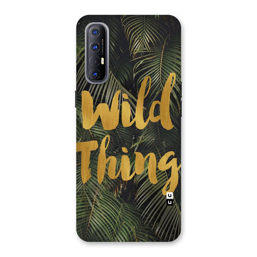 Wild Leaf Thing Back Case for Reno3 Pro