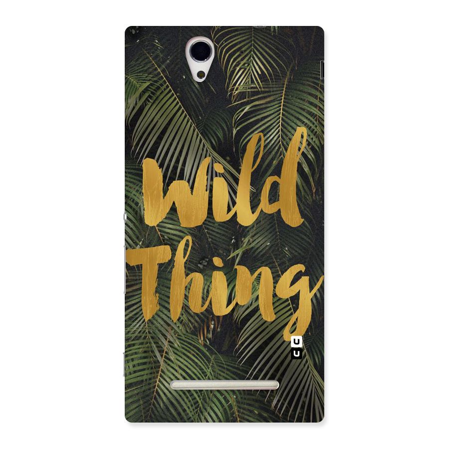 Wild Leaf Thing Back Case for Sony Xperia C3