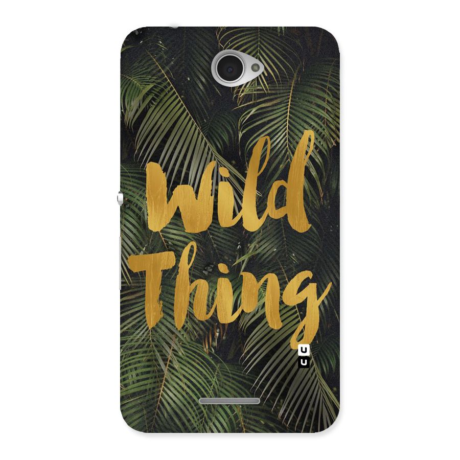 Wild Leaf Thing Back Case for Sony Xperia E4