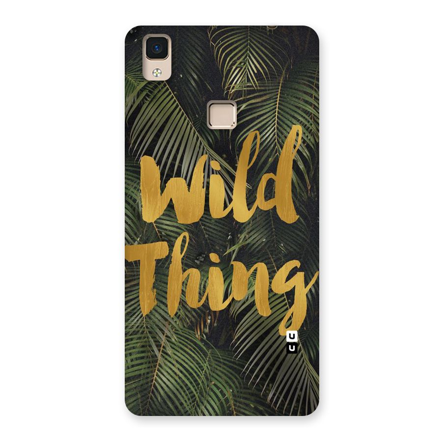 Wild Leaf Thing Back Case for V3 Max