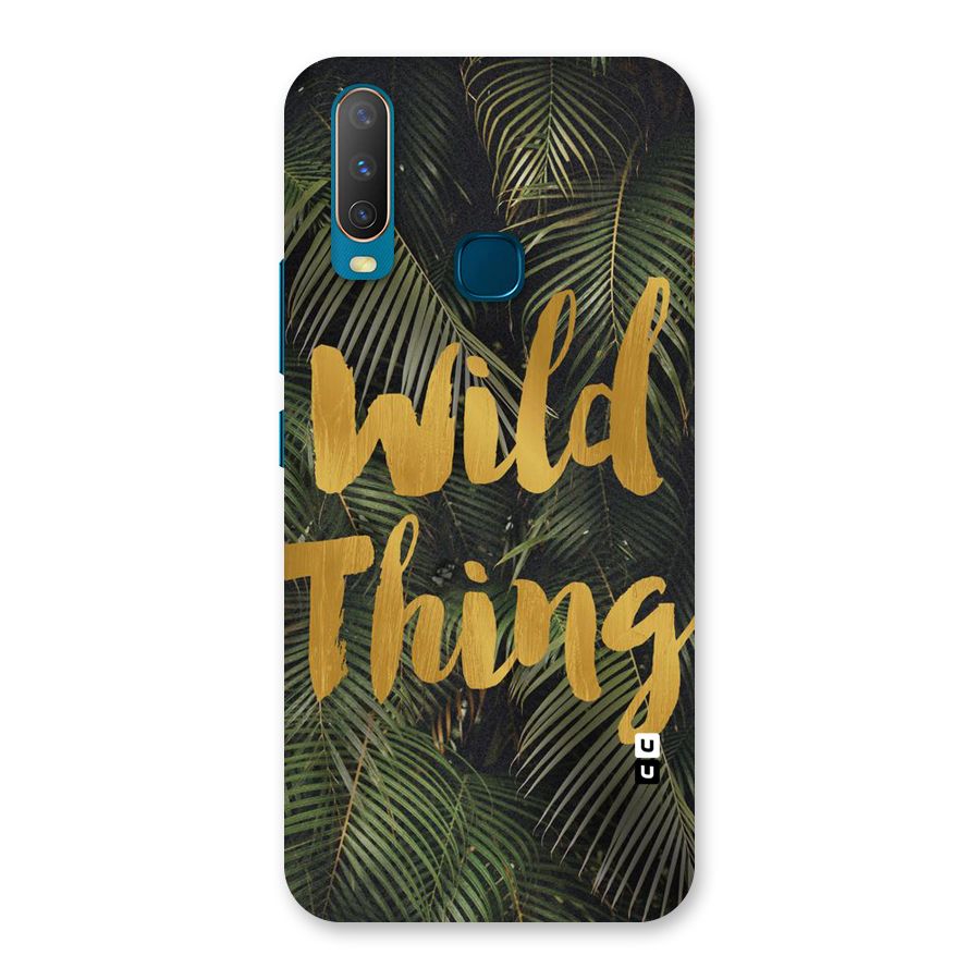 Wild Leaf Thing Back Case for Vivo Y12