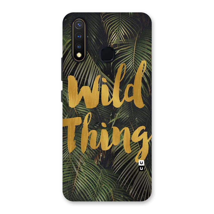 Wild Leaf Thing Back Case for Vivo Y19