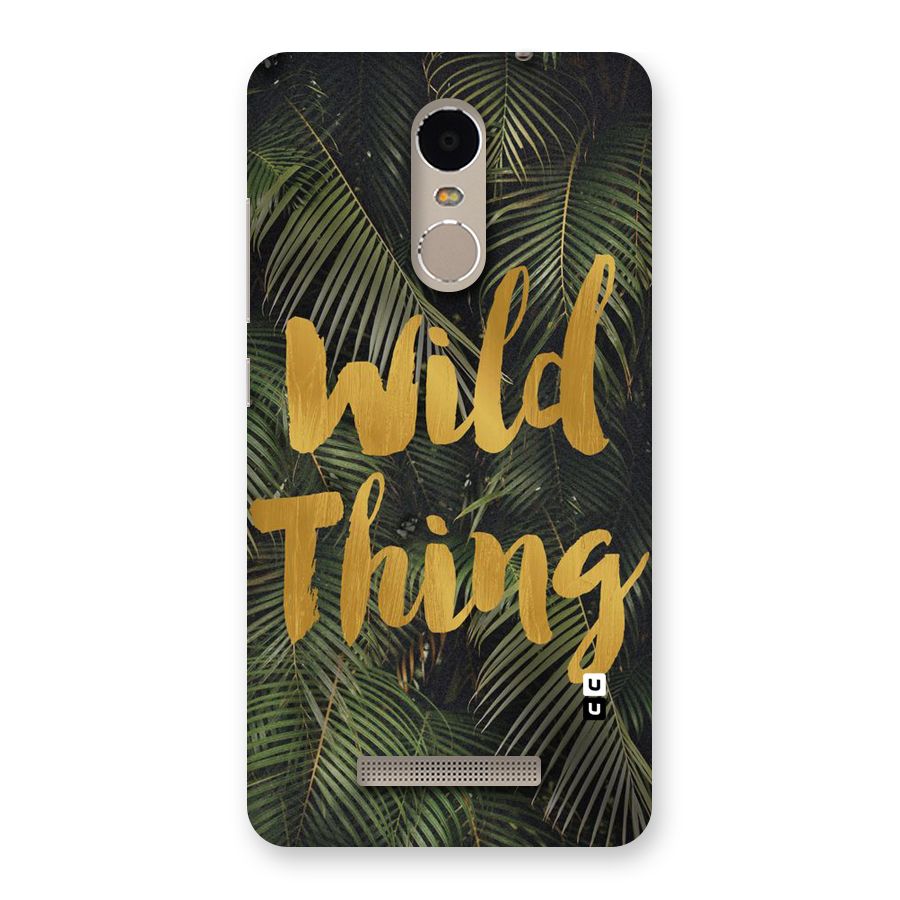 Wild Leaf Thing Back Case for Xiaomi Redmi Note 3
