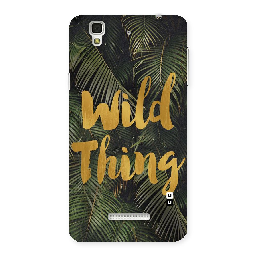 Wild Leaf Thing Back Case for Yu Yureka