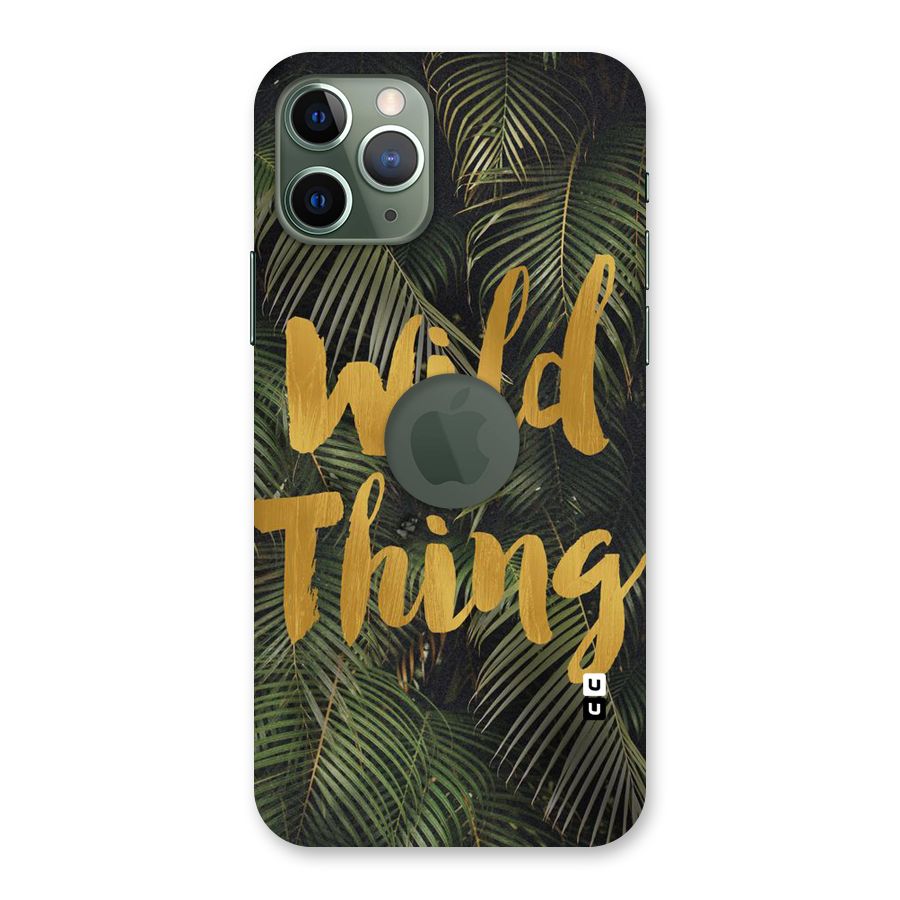 Wild Leaf Thing Back Case for iPhone 11 Pro Logo  Cut