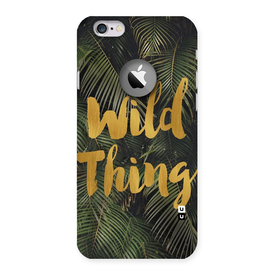 Wild Leaf Thing Back Case for iPhone 6 Logo Cut