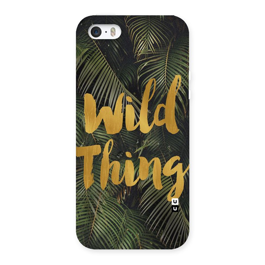 Wild Leaf Thing Back Case for iPhone SE
