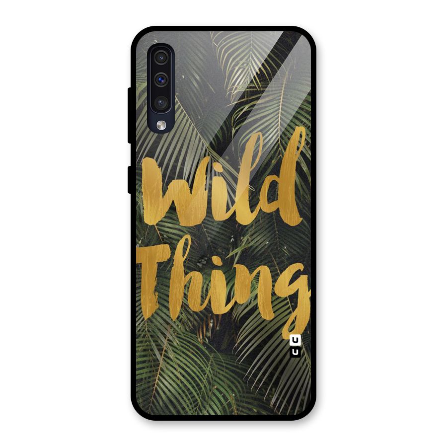Wild Leaf Thing Glass Back Case for Galaxy A30s