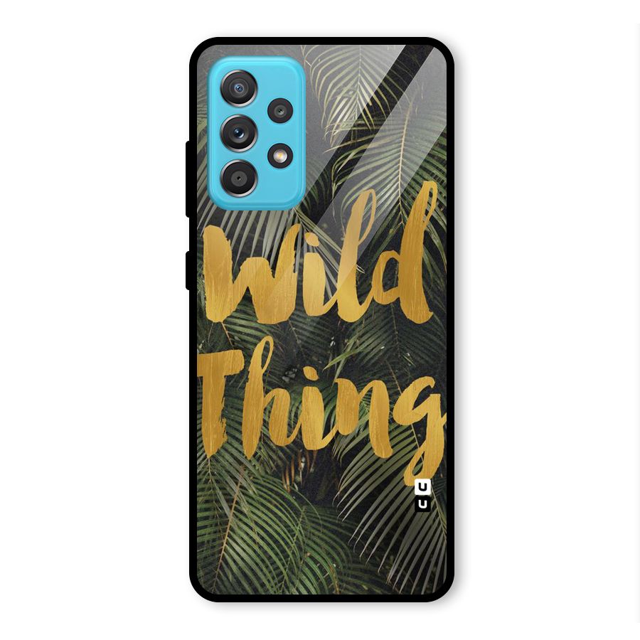 Wild Leaf Thing Glass Back Case for Galaxy A52s 5G