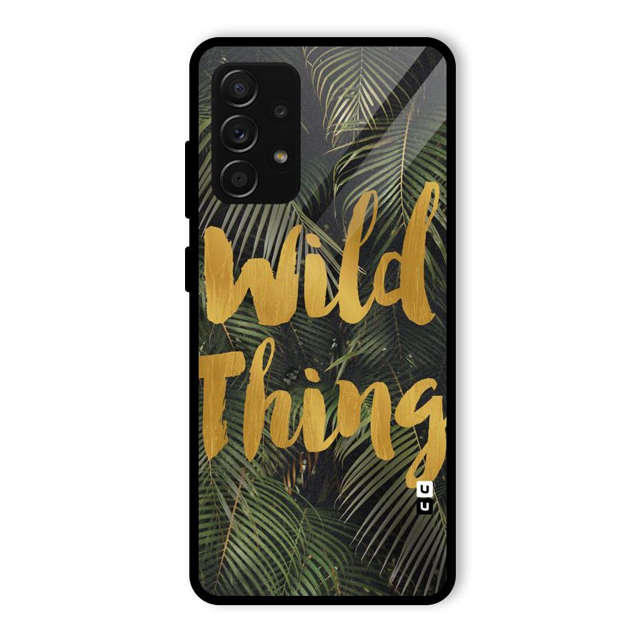 Wild Leaf Thing Glass Back Case for Galaxy A53 5G