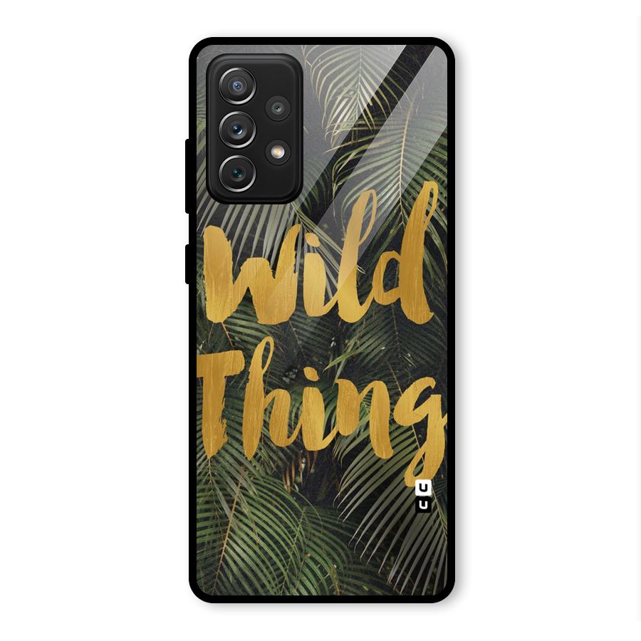 Wild Leaf Thing Glass Back Case for Galaxy A72