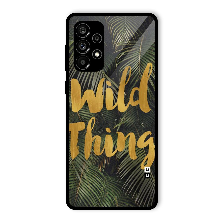Wild Leaf Thing Glass Back Case for Galaxy A73 5G