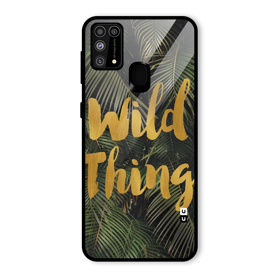 Wild Leaf Thing Glass Back Case for Galaxy M31