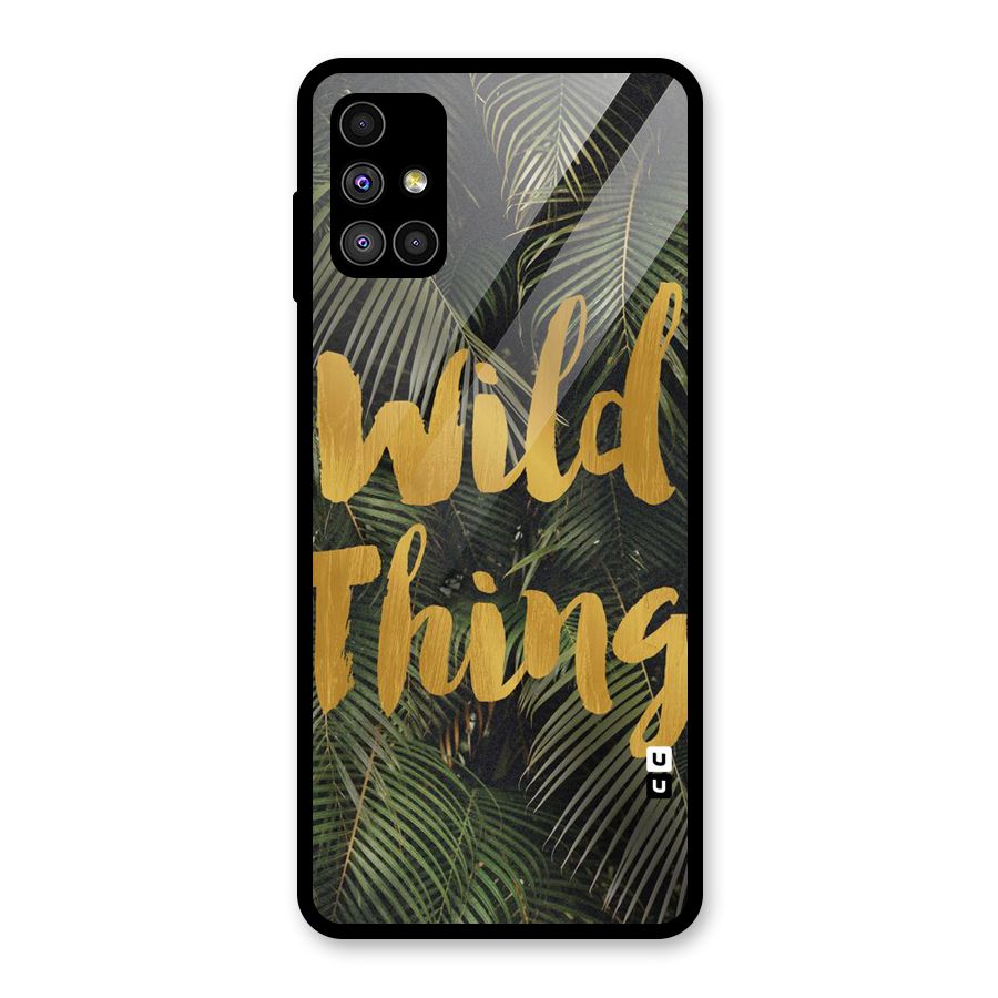 Wild Leaf Thing Glass Back Case for Galaxy M51