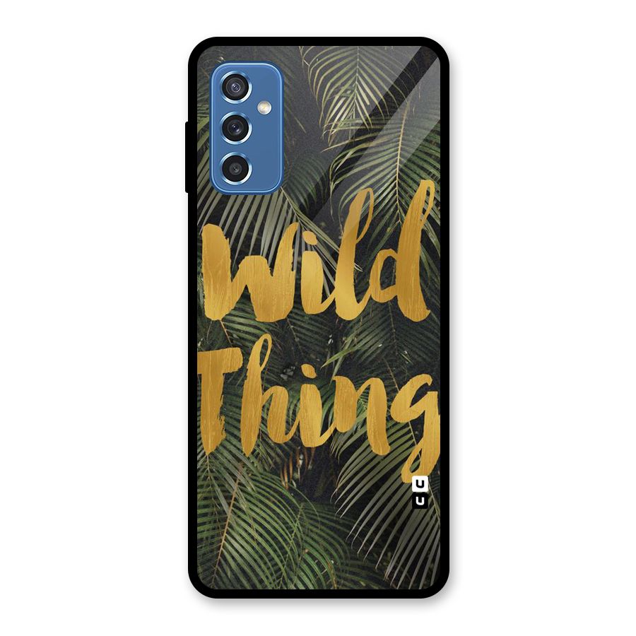 Wild Leaf Thing Glass Back Case for Galaxy M52 5G