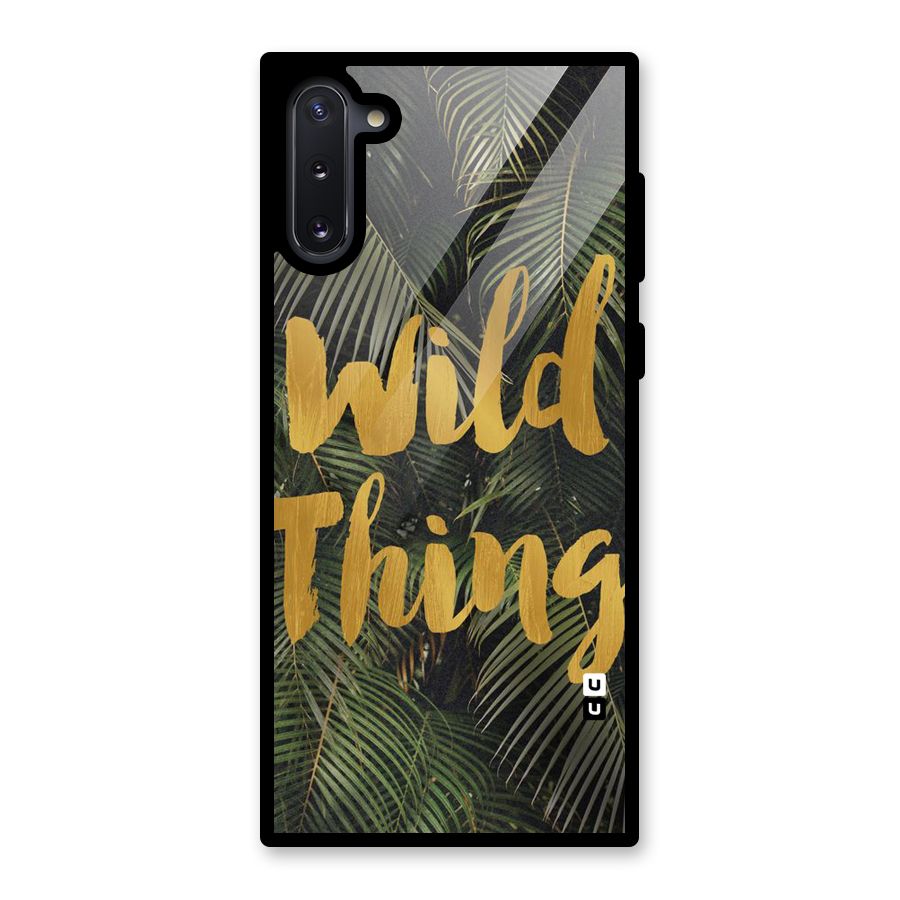 Wild Leaf Thing Glass Back Case for Galaxy Note 10