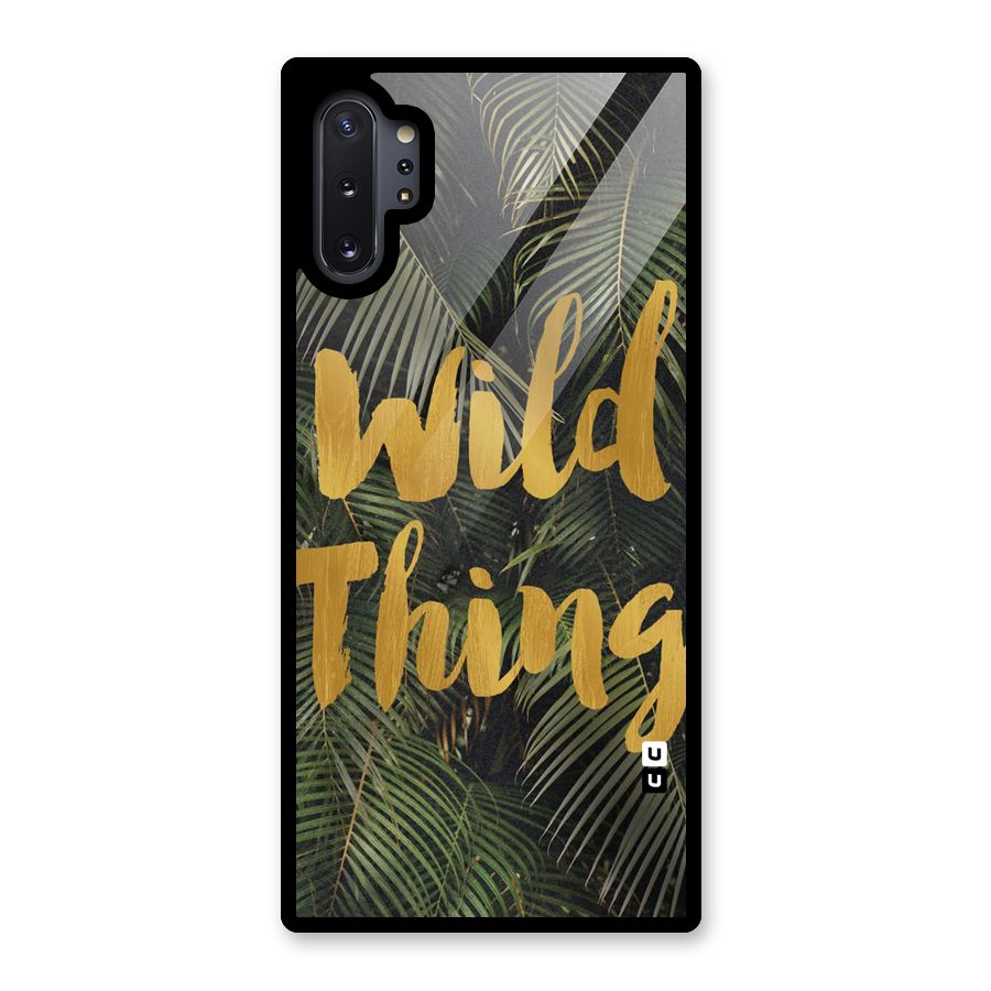 Wild Leaf Thing Glass Back Case for Galaxy Note 10 Plus