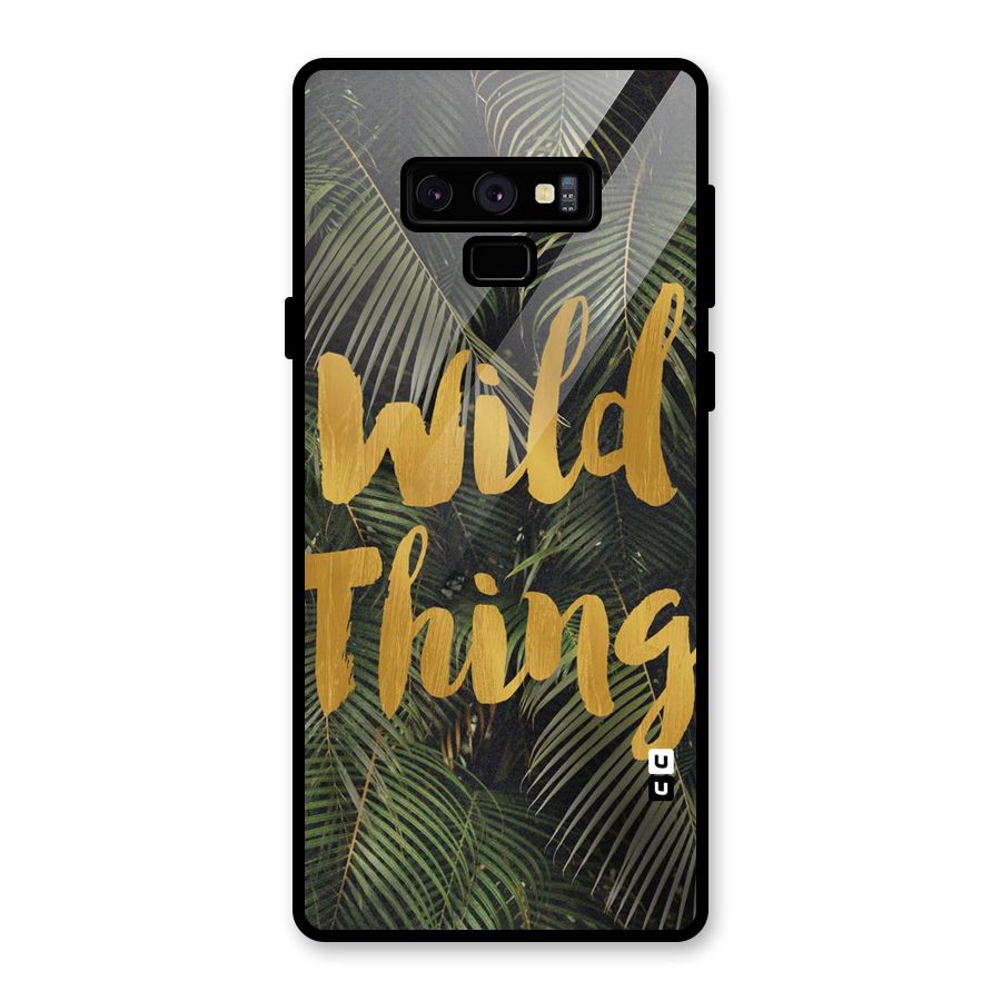 Wild Leaf Thing Glass Back Case for Galaxy Note 9