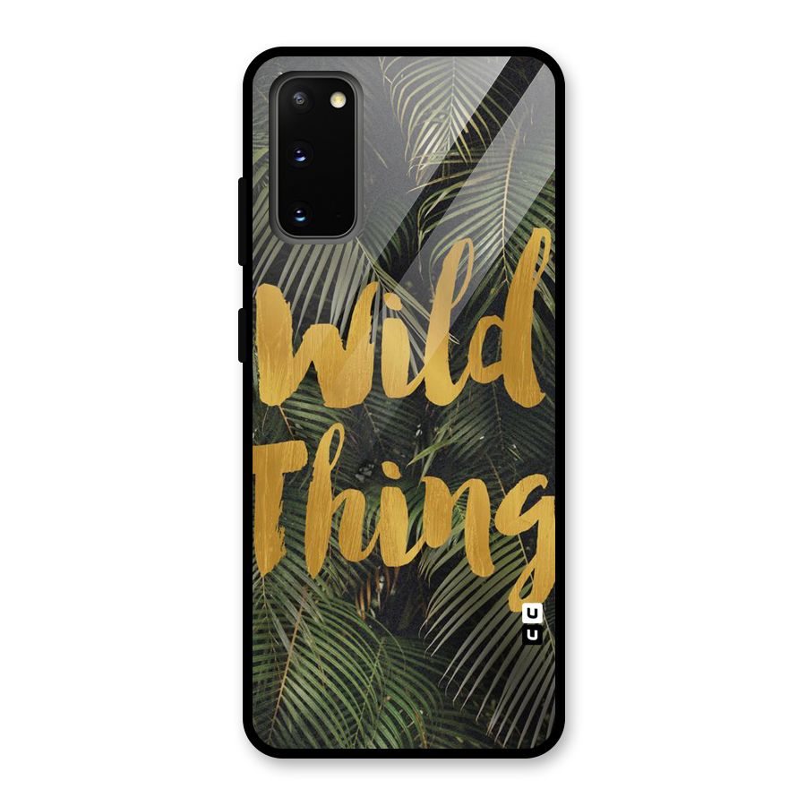 Wild Leaf Thing Glass Back Case for Galaxy S20