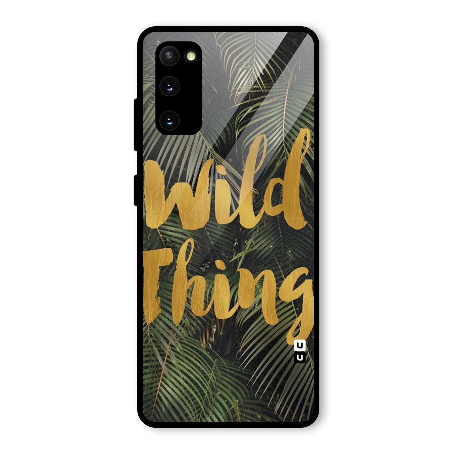 Wild Leaf Thing Glass Back Case for Galaxy S20 FE 5G