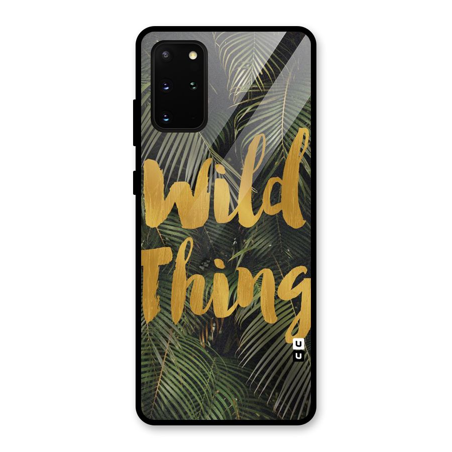Wild Leaf Thing Glass Back Case for Galaxy S20 Plus