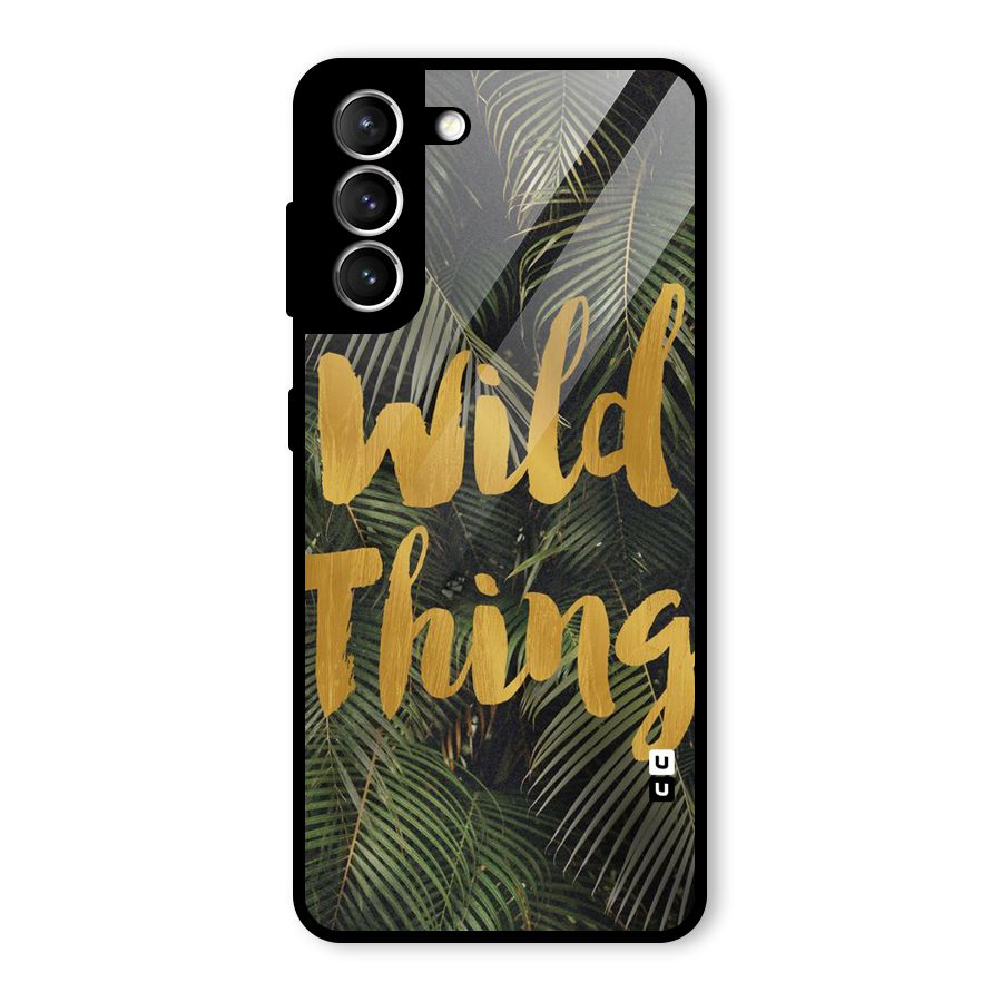 Wild Leaf Thing Glass Back Case for Galaxy S21 5G