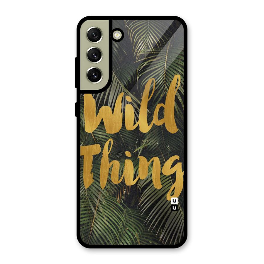 Wild Leaf Thing Glass Back Case for Galaxy S21 FE 5G