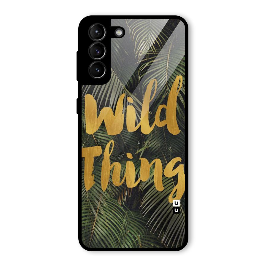 Wild Leaf Thing Glass Back Case for Galaxy S21 Plus