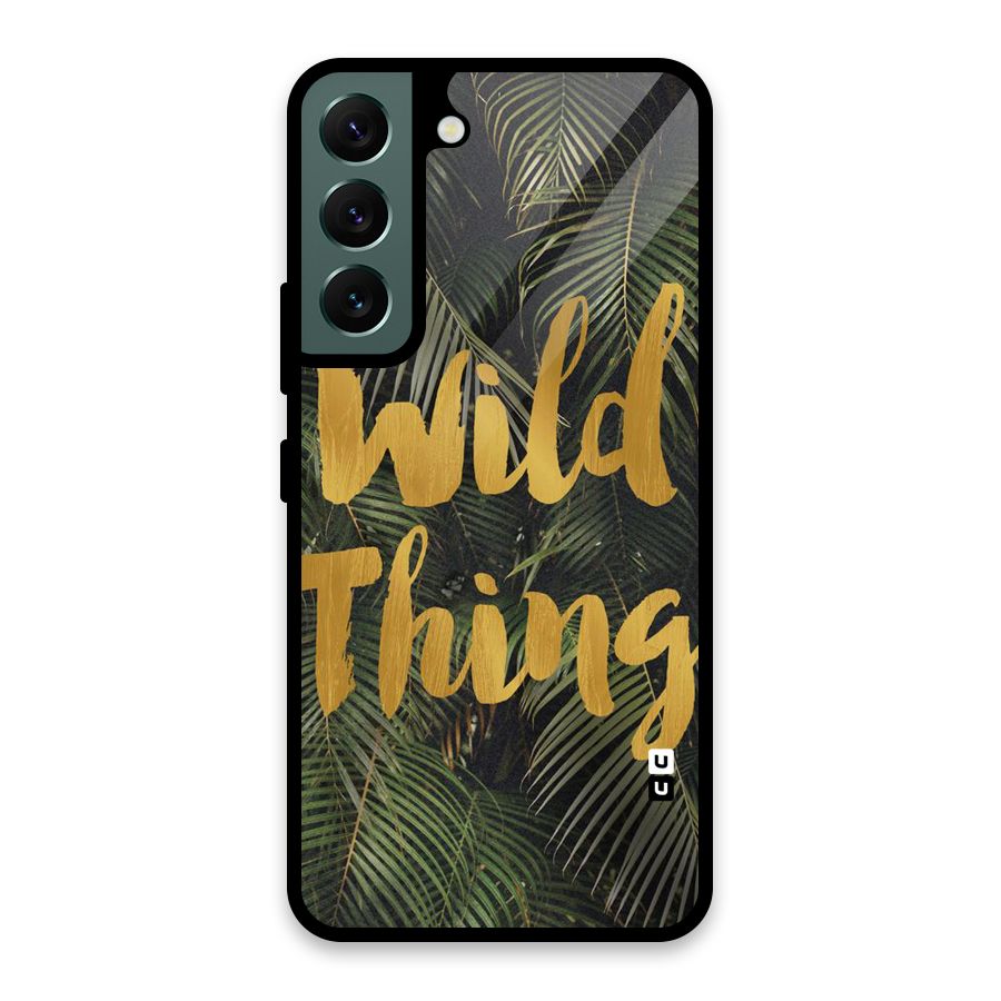 Wild Leaf Thing Glass Back Case for Galaxy S22 5G